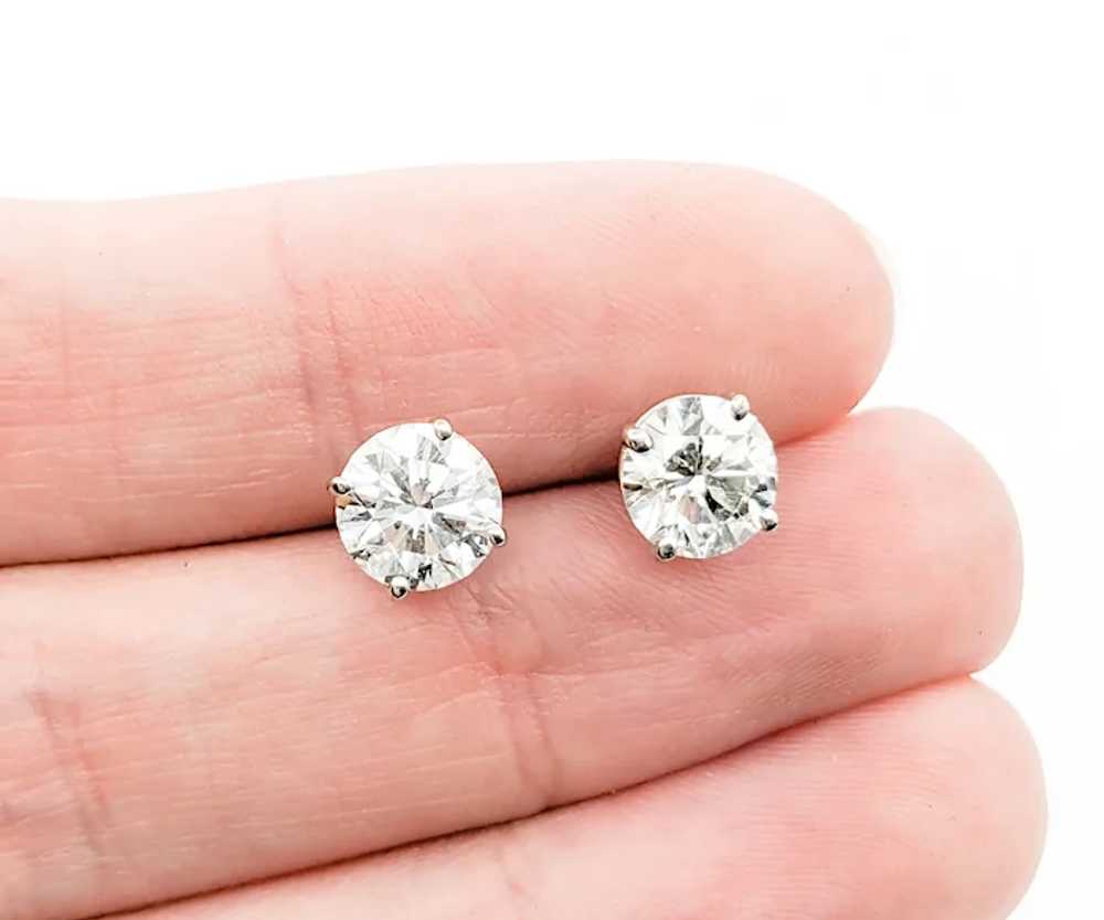 2.39ctw Diamond Stud Earrings With GS Report In 1… - image 8