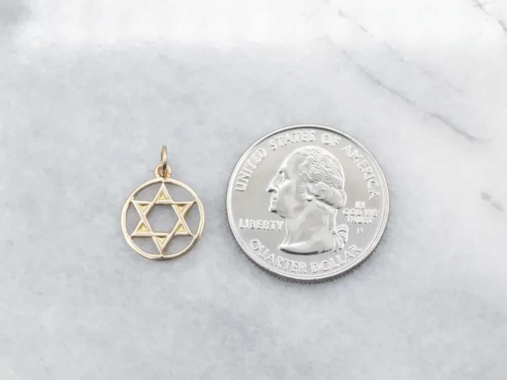 Vintage Star of David Pendant - image 3