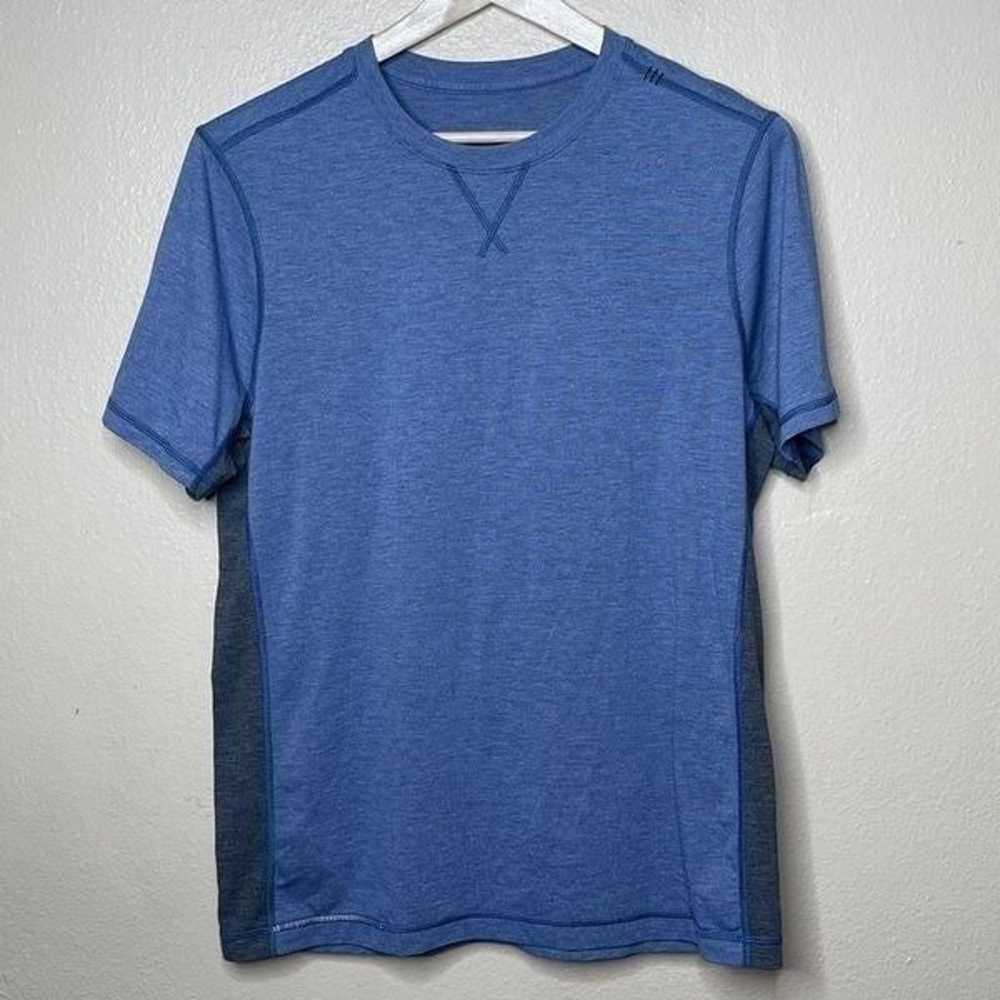 Lululemon Shirt Mens Large Blue Gray Short Sleeve… - image 1