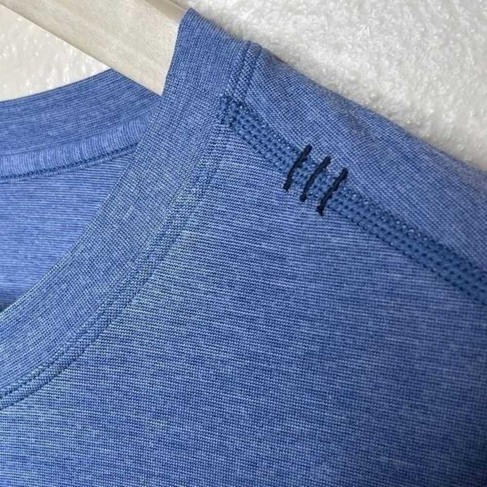 Lululemon Shirt Mens Large Blue Gray Short Sleeve… - image 3