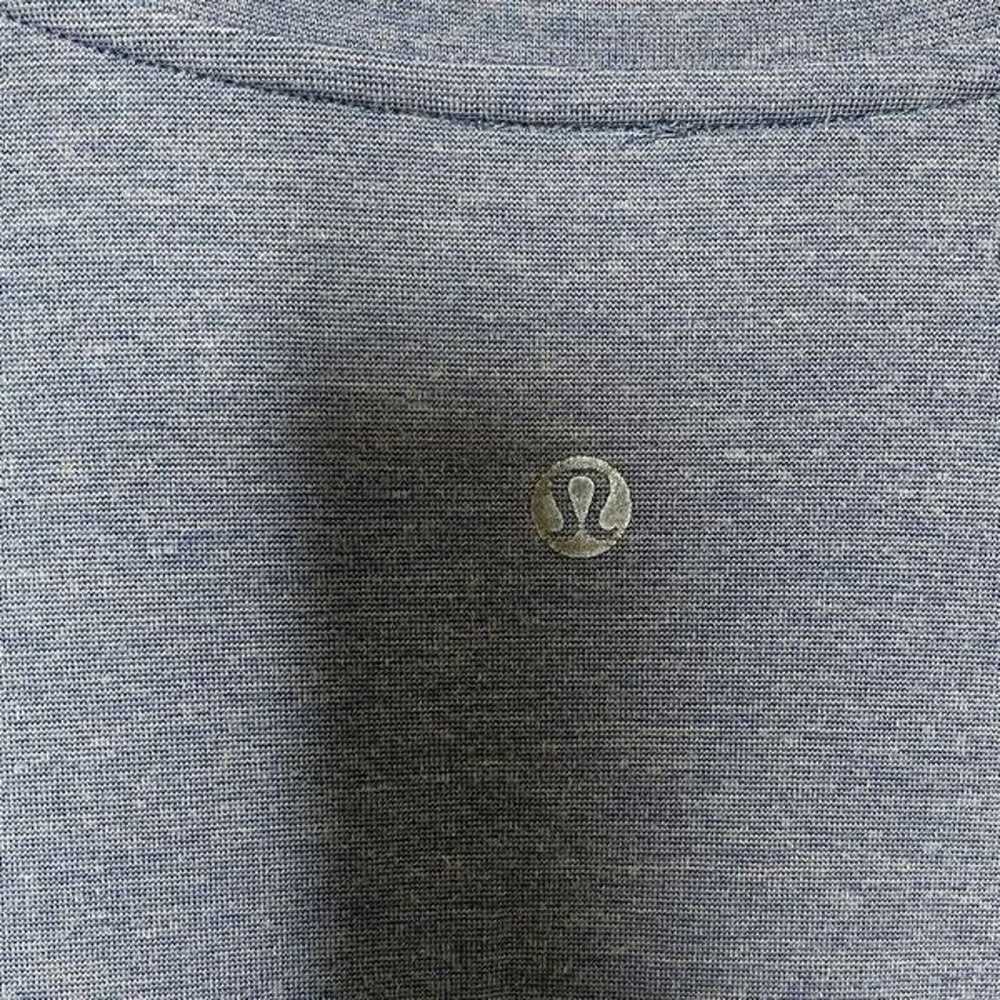 Lululemon Shirt Mens Large Blue Gray Short Sleeve… - image 6