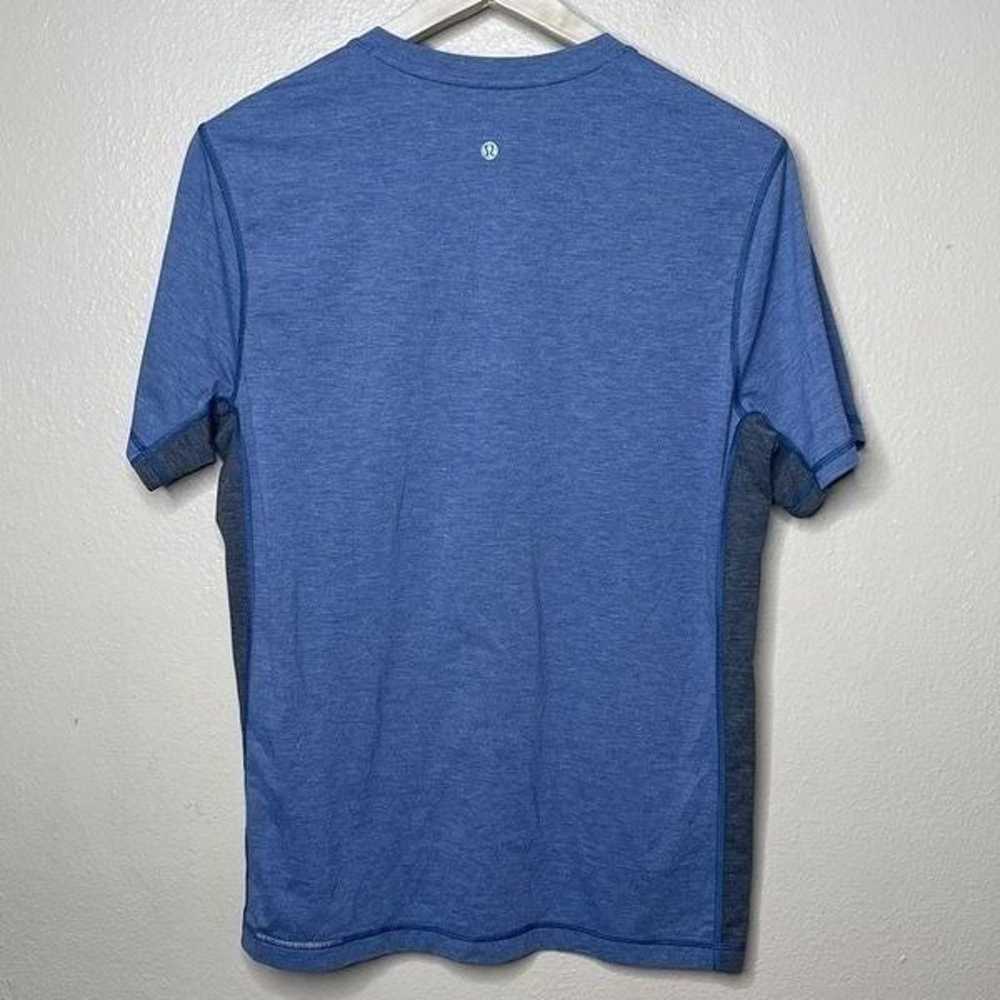 Lululemon Shirt Mens Large Blue Gray Short Sleeve… - image 7