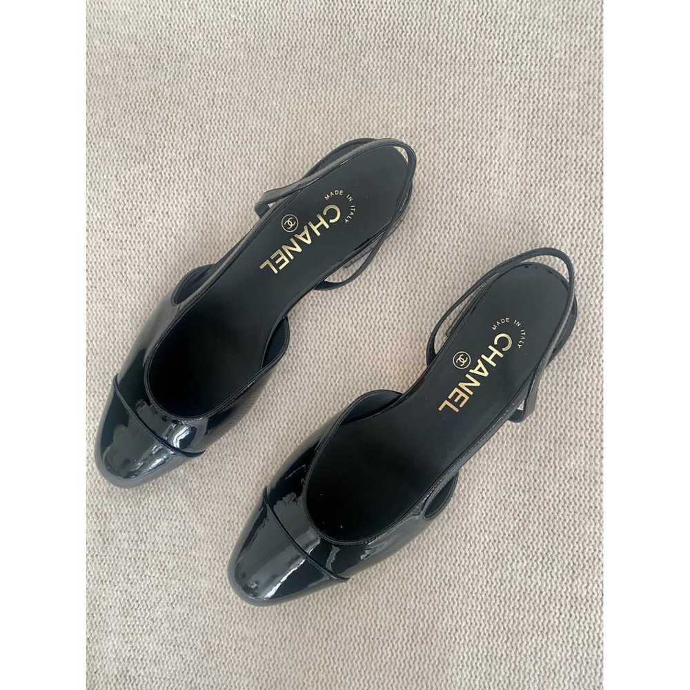 Chanel Slingback patent leather ballet flats - image 5