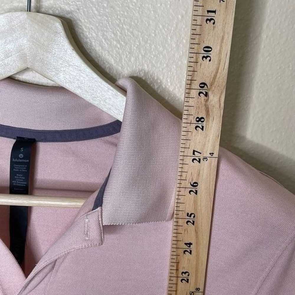 Lululemon Shirt Mens Small Pink Polo Short Sleeve… - image 6