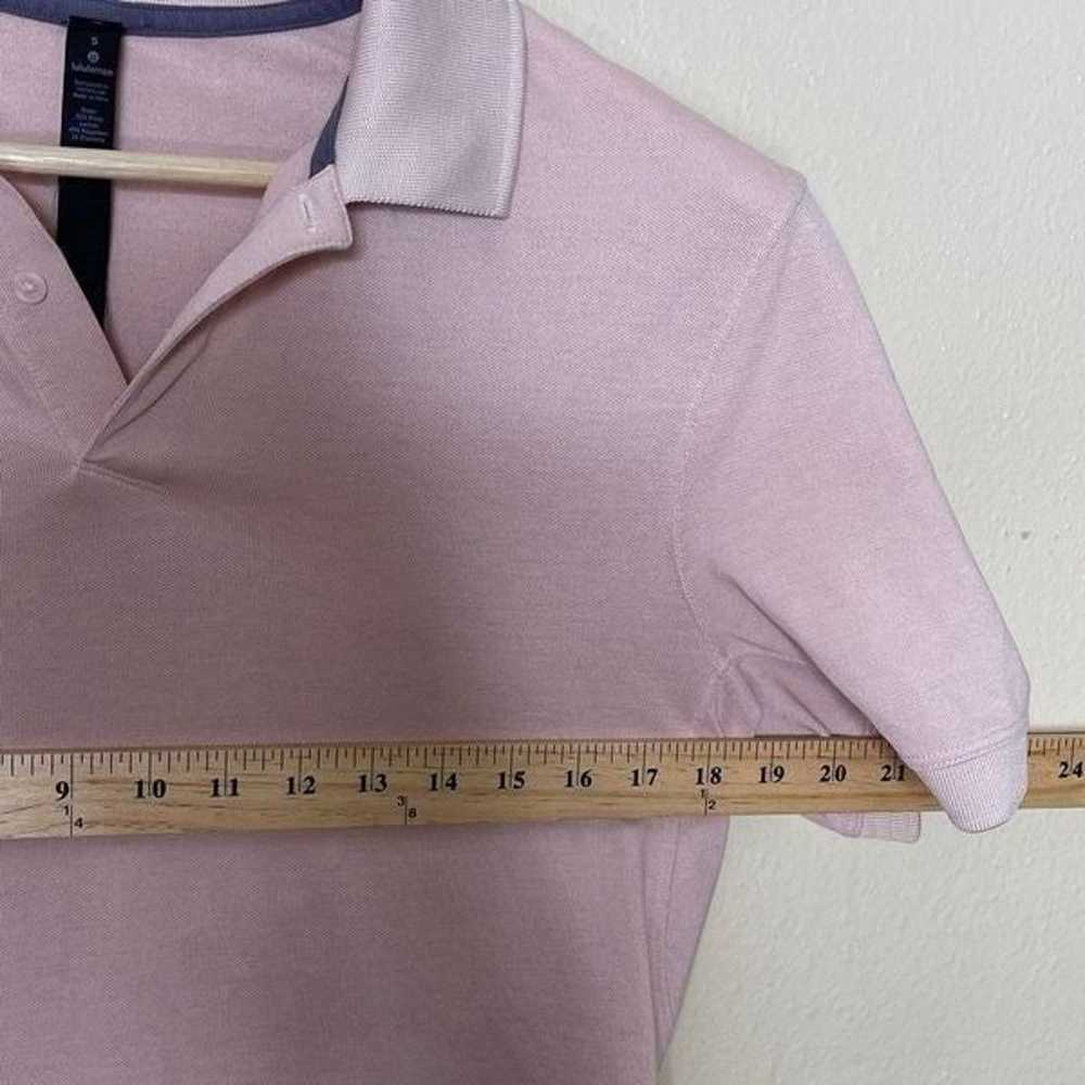 Lululemon Shirt Mens Small Pink Polo Short Sleeve… - image 7