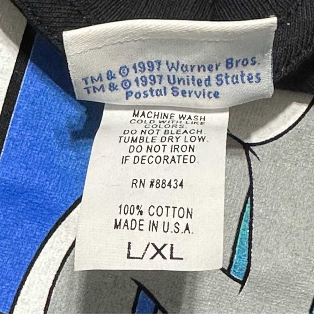 1997 Vintage Looney Tunes Mens L XL Black What's … - image 6