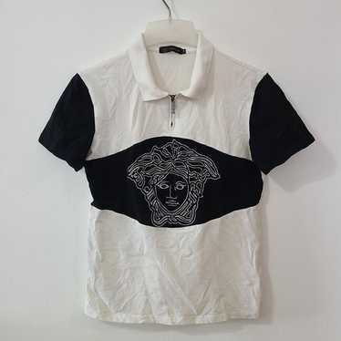 Versace Polo Shirt Medusa Black Men’s Black White