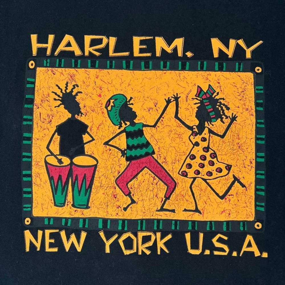 Vintage Harlem New York Afrocentric T-shirt - XL - image 3