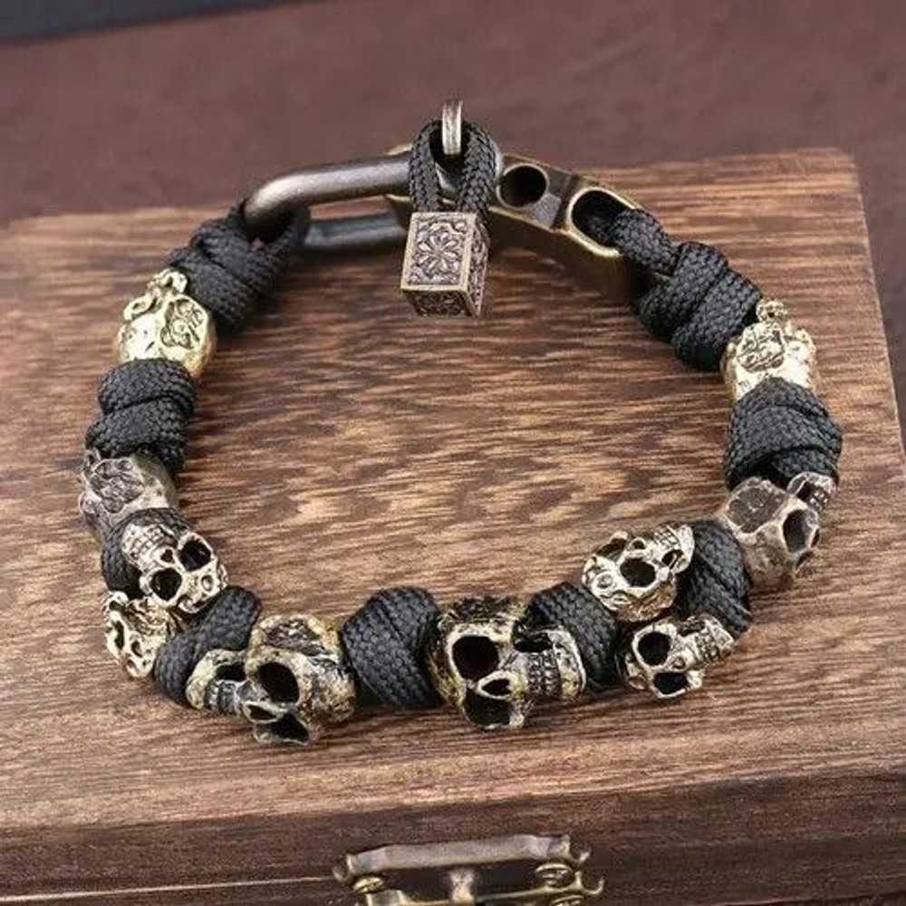 Japanese Brand × Jewelry × Streetwear Skull Brace… - image 2