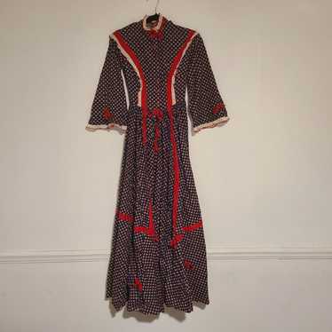 Handmade Damaged Vintage Handmade Praire Dress - image 1