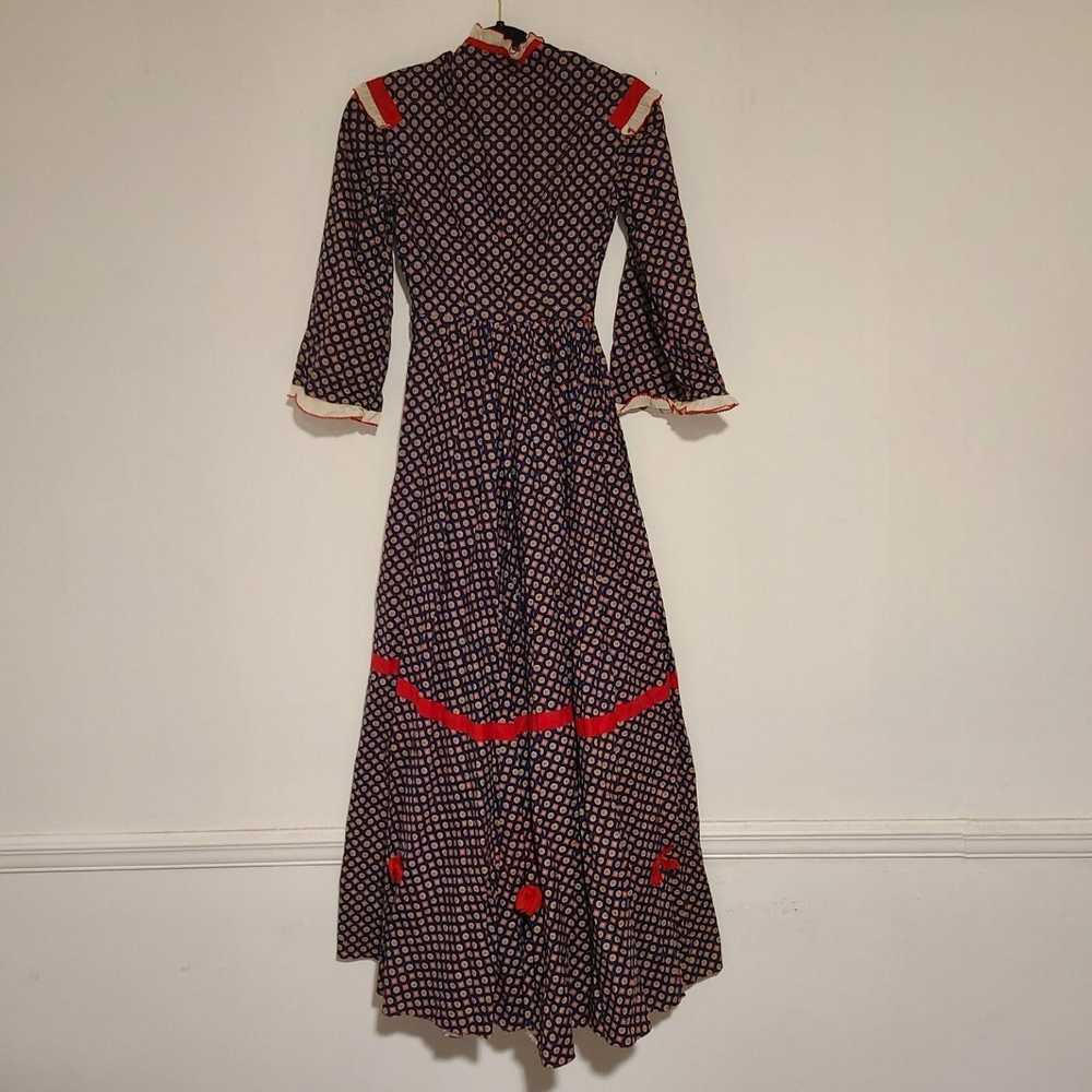 Handmade Damaged Vintage Handmade Praire Dress - image 2