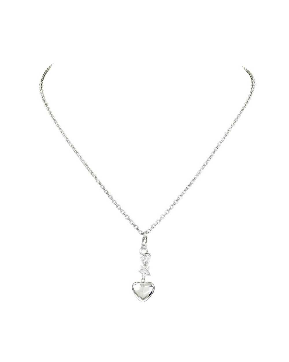 Chanel Elegant White Gold Comet Necklace - image 2