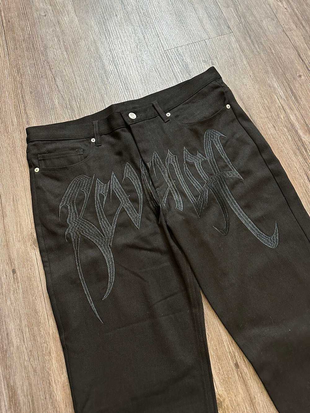 Revenge 🖤Revenge🖤 Embroidered Denim Jeans Size … - image 2