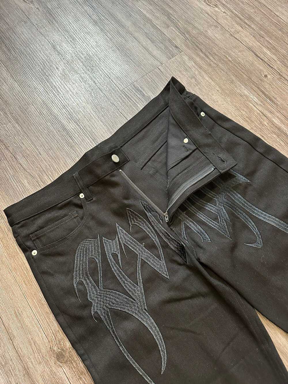 Revenge 🖤Revenge🖤 Embroidered Denim Jeans Size … - image 5