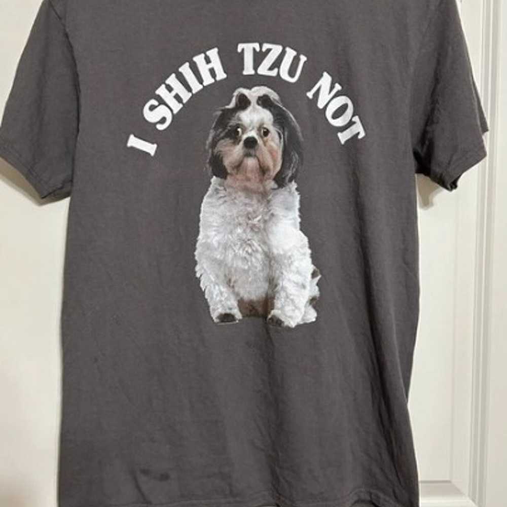 Funny dog shirt sz M - image 2