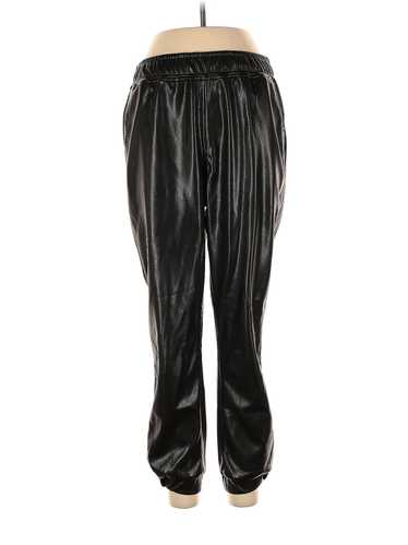 Steve Madden Women Black Faux Leather Pants L