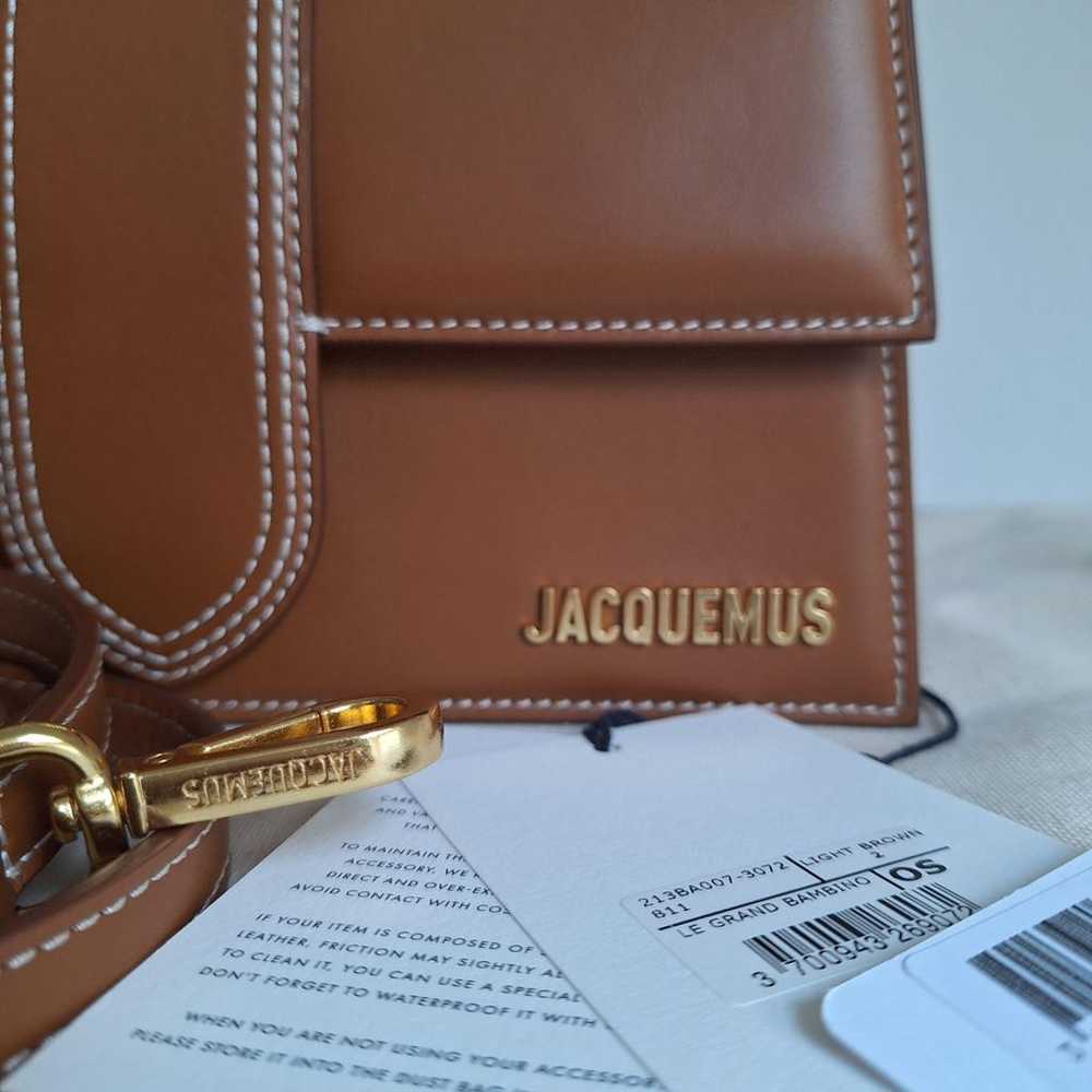 Jacquemus Le Grand Bambino leather handbag - image 4