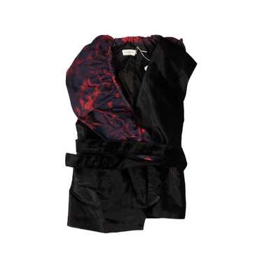 Dries Van Noten Black and Blue/Red Ruffle Jacket … - image 1