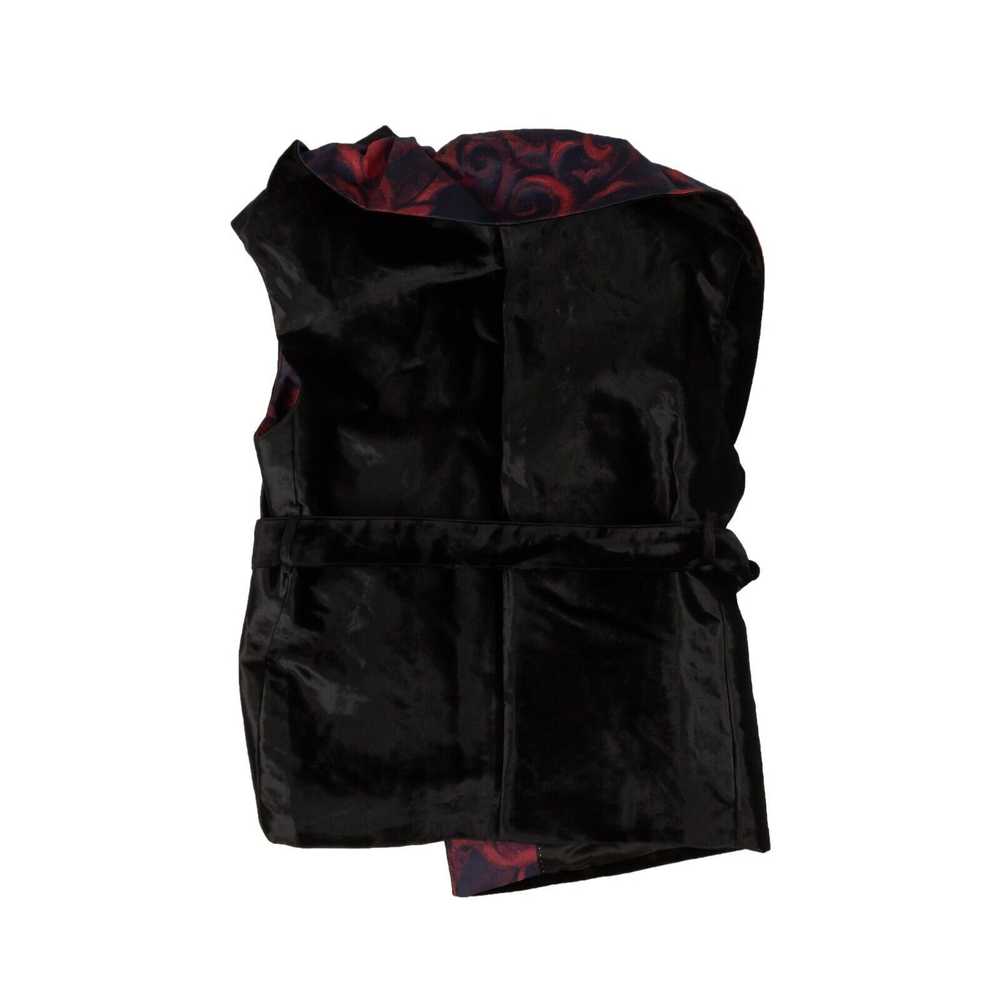 Dries Van Noten Black and Blue/Red Ruffle Jacket … - image 3