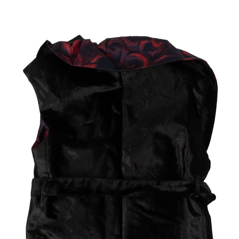 Dries Van Noten Black and Blue/Red Ruffle Jacket … - image 4