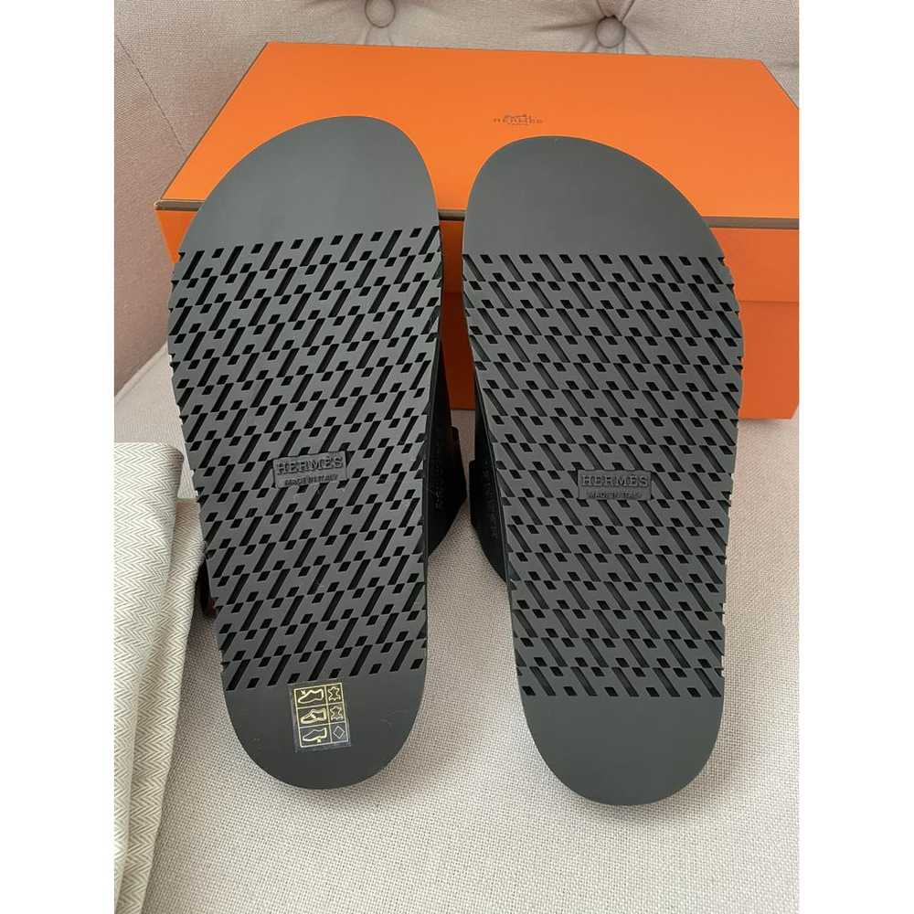 Hermès Chypre leather sandal - image 2