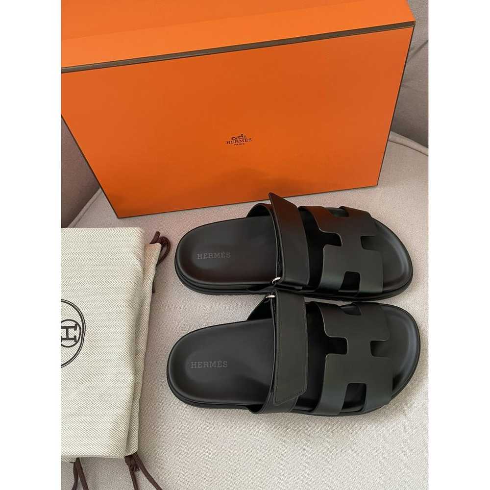 Hermès Chypre leather sandal - image 9