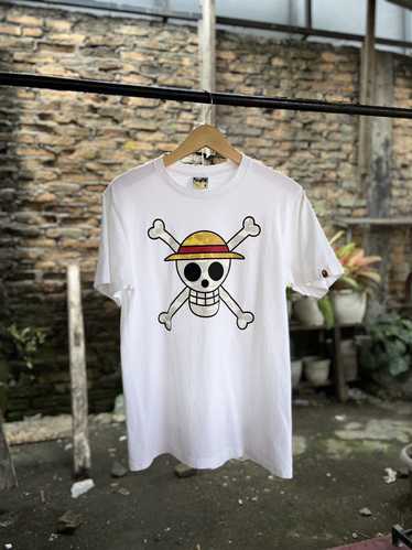 Bape × Nigo BAPE x ONE PIECE JOLLY ROGER TEE - image 1