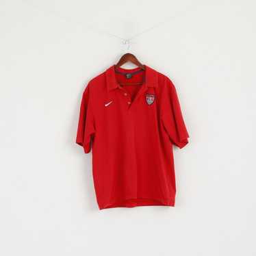 Nike × Tee × Vintage Nike Team Men L Polo Shirt R… - image 1