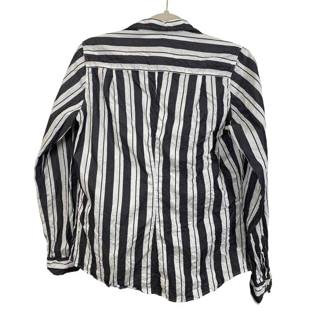Frank & Eileen Barry Crinkle Size X-Small Striped… - image 2