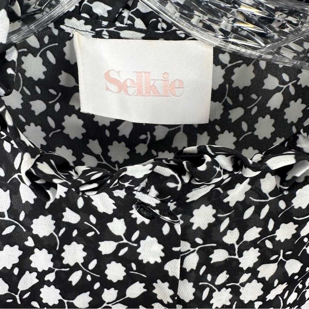 SELKIE The Bistro Blouse in Spirit Black and Whit… - image 4