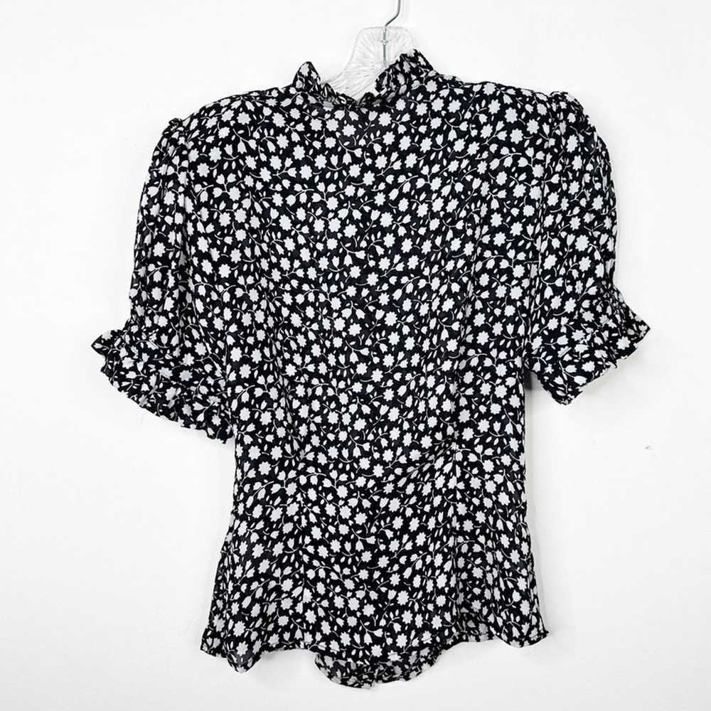 SELKIE The Bistro Blouse in Spirit Black and Whit… - image 5