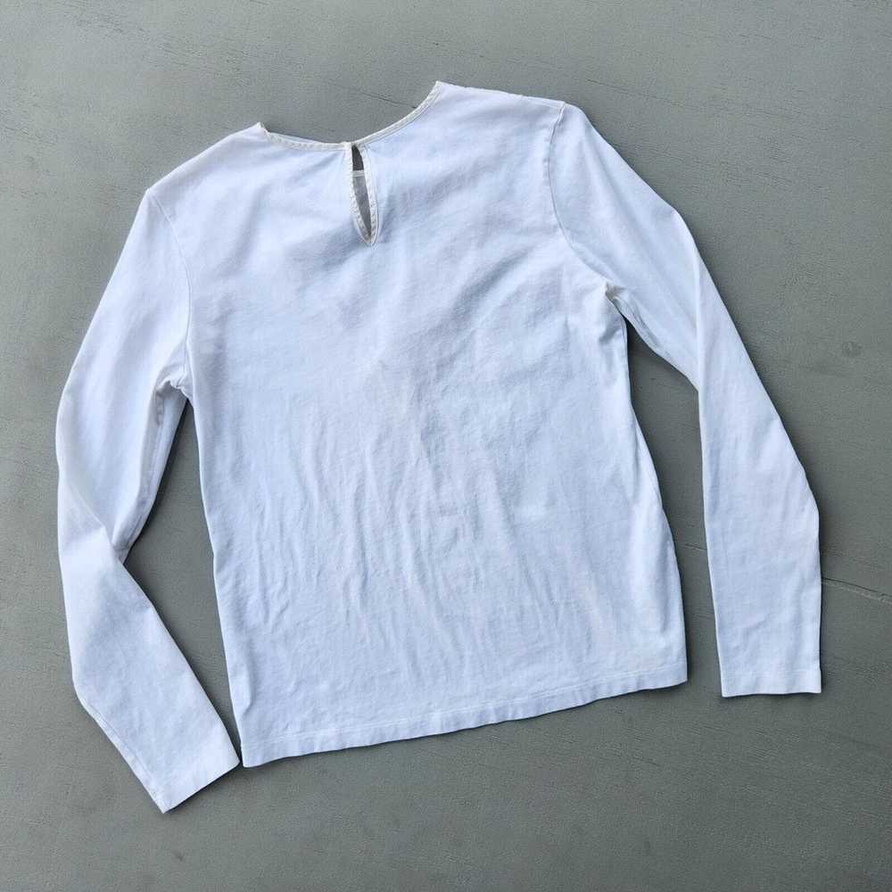 Helmut Lang Women's White Long Sleeve Top Size S - image 4