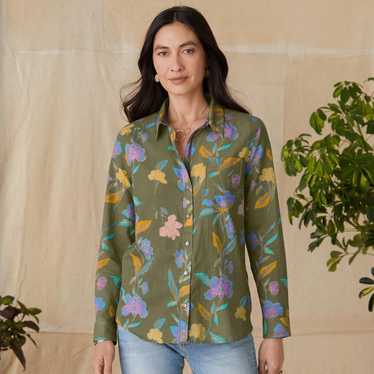 Sundance Women’s Floral Voyage Shirt Size Large - image 1
