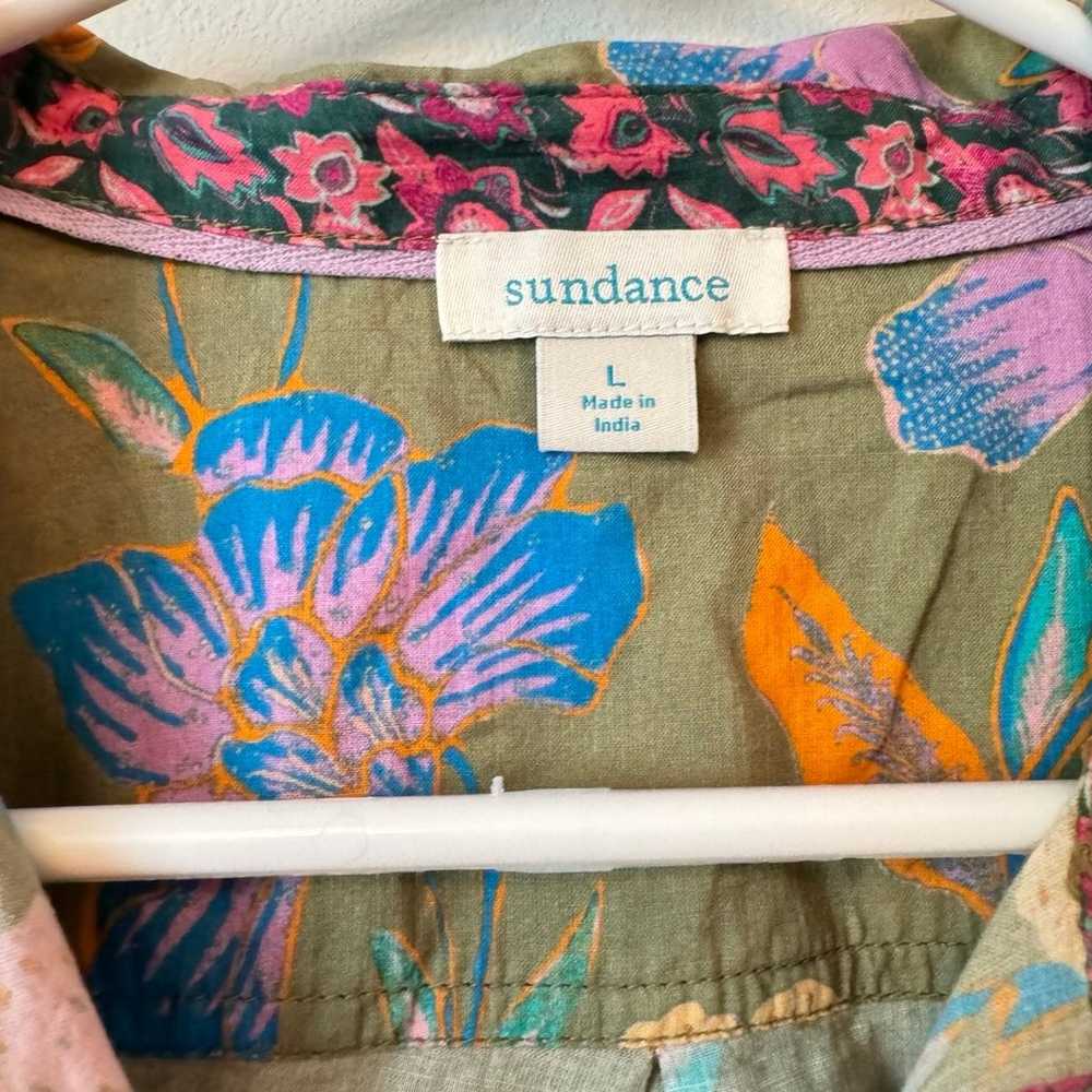 Sundance Women’s Floral Voyage Shirt Size Large - image 4