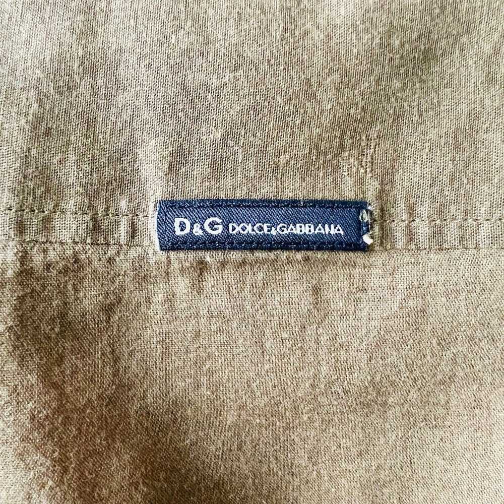 Dolce Gabbana Blouse Shirt Top Women Size S  Oliv… - image 4