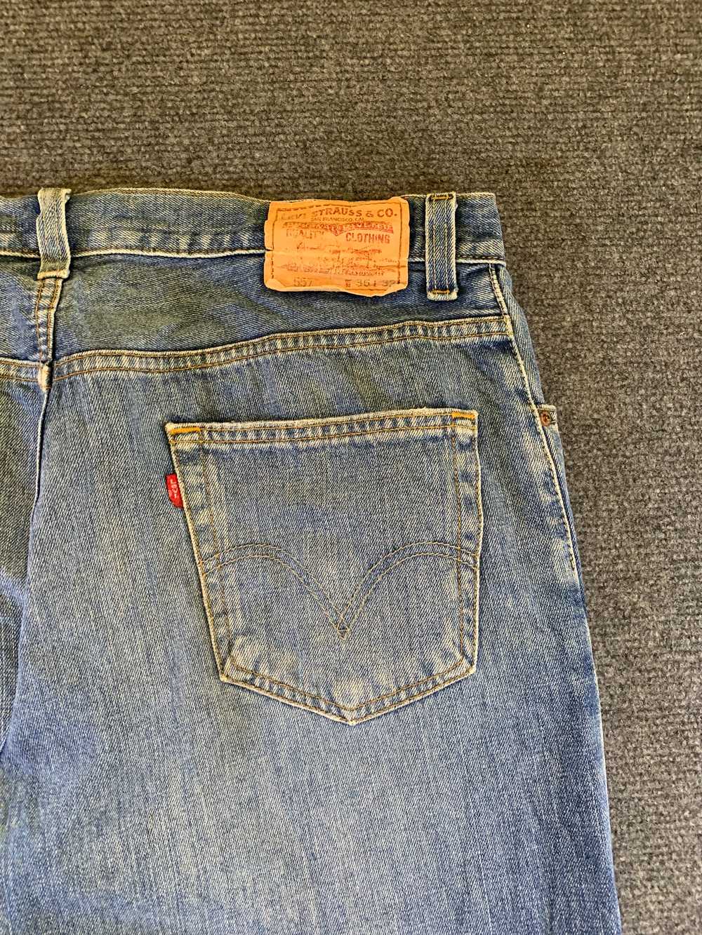 Vintage - Vintage Levis 557 Flared Bootcut Jeans - image 12