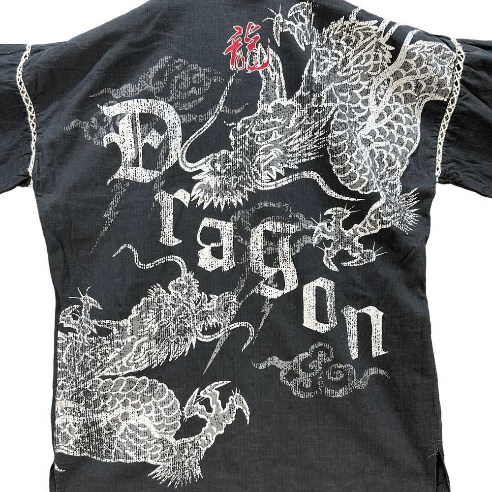 Kimono Japan Dragon × Rare × Vintage Jimmy Dragon… - image 2