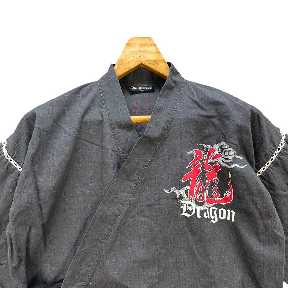 Kimono Japan Dragon × Rare × Vintage Jimmy Dragon… - image 4