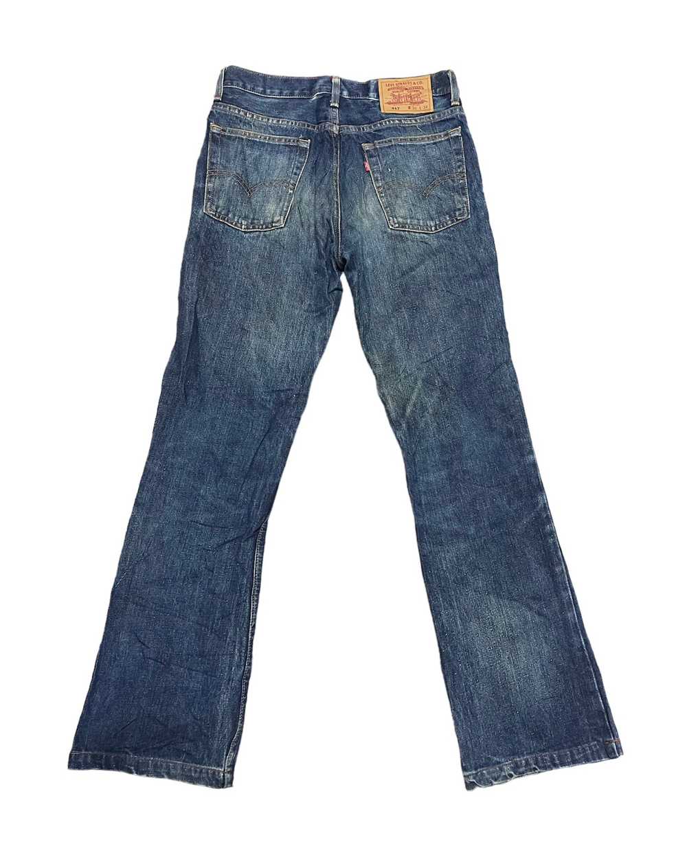 Vintage - Vintage levis 517 denim flaire cutting - image 2