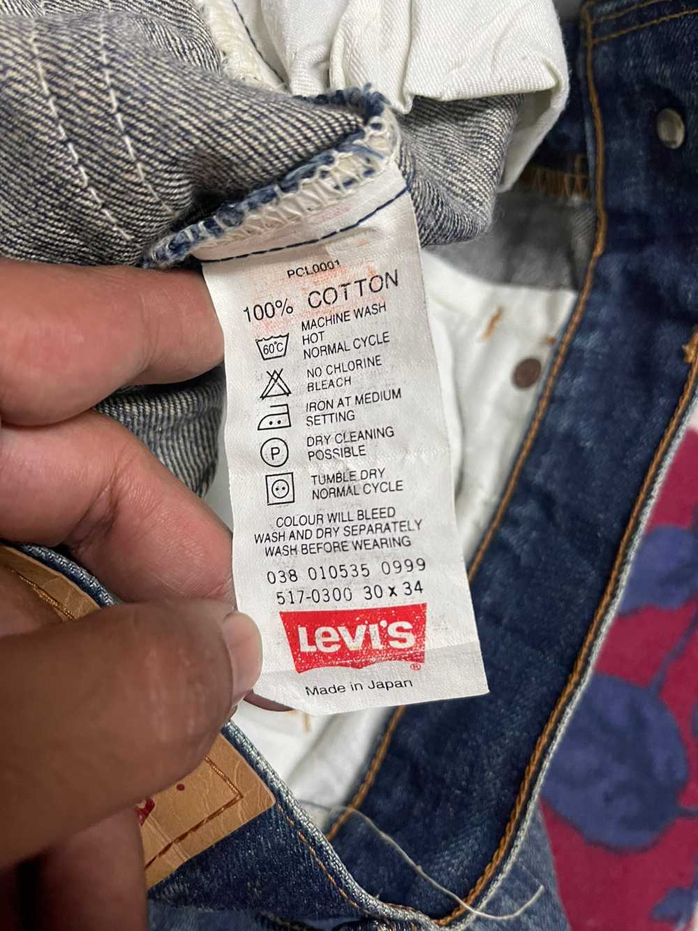 Vintage - Vintage levis 517 denim flaire cutting - image 3