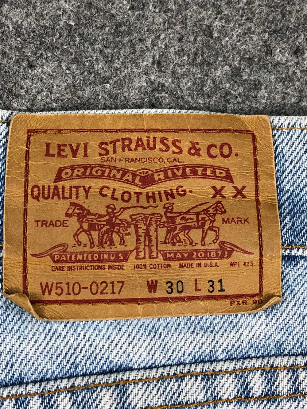Vintage - Vintage 90s Levis 510 Light Wash Jeans - image 12