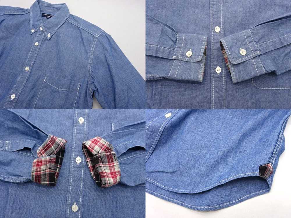 Comme des Garcons Homme Shirt denim check switchi… - image 3