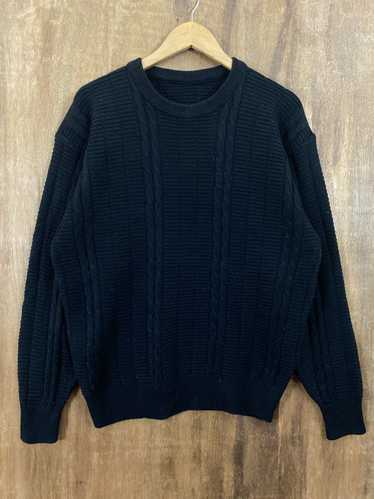 Japanese Brand - Japanese Brand Black Knit Sweate… - image 1