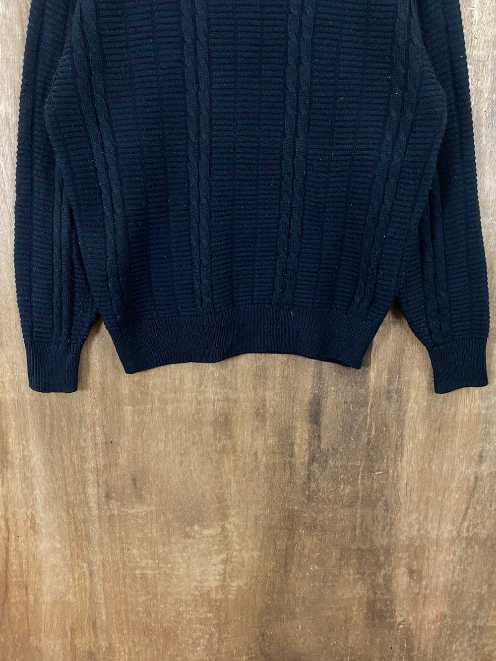 Japanese Brand - Japanese Brand Black Knit Sweate… - image 3
