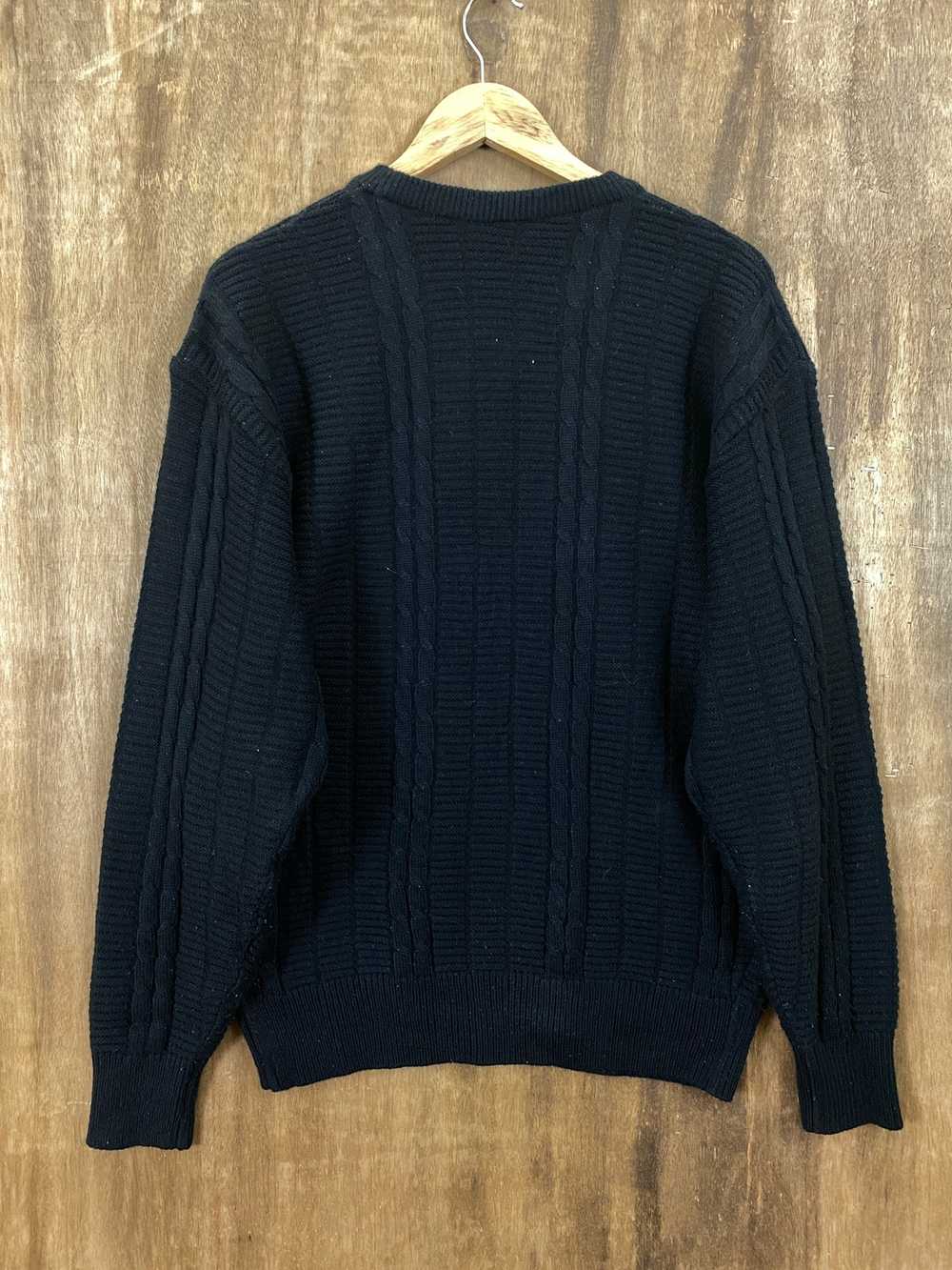 Japanese Brand - Japanese Brand Black Knit Sweate… - image 4