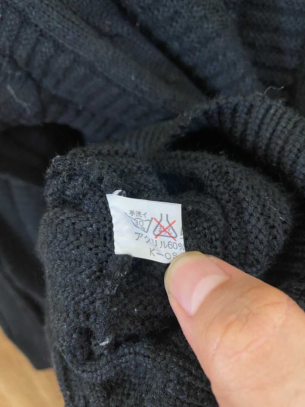 Japanese Brand - Japanese Brand Black Knit Sweate… - image 5