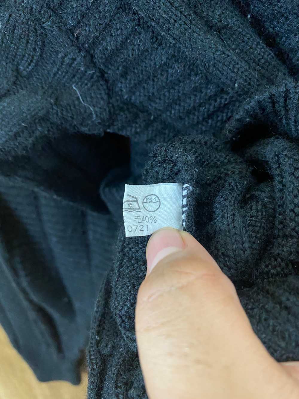 Japanese Brand - Japanese Brand Black Knit Sweate… - image 6