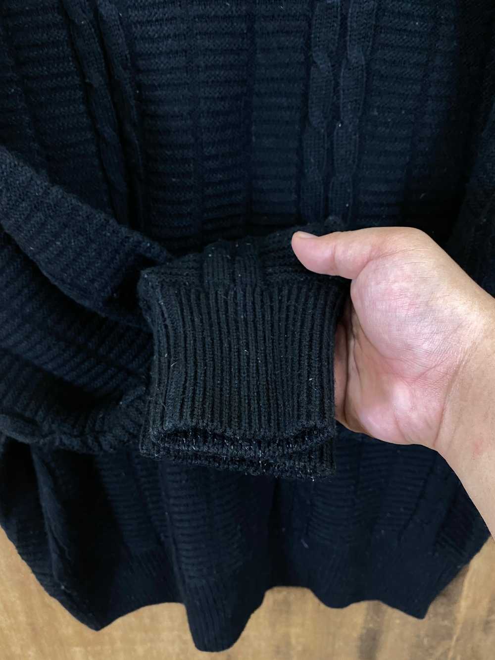 Japanese Brand - Japanese Brand Black Knit Sweate… - image 7