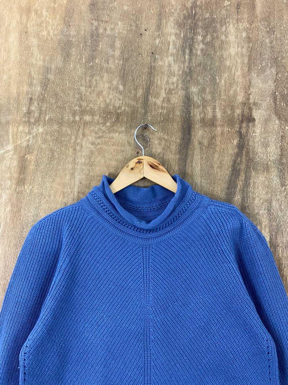 Homespun Knitwear - Japanese Brand Blue Knit Swea… - image 3
