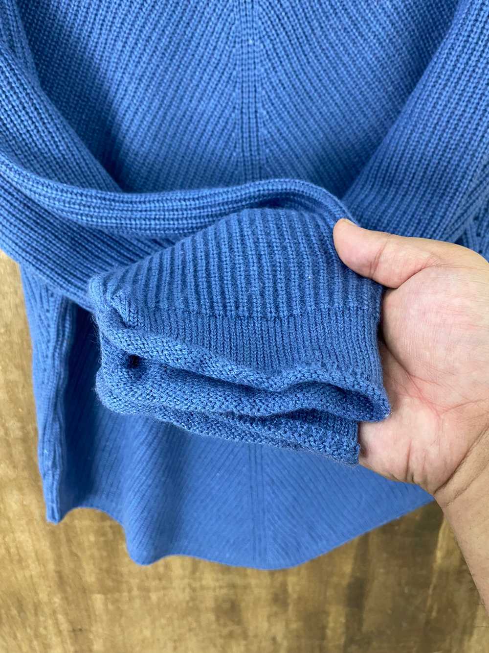 Homespun Knitwear - Japanese Brand Blue Knit Swea… - image 6